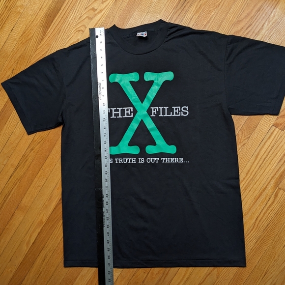 Vintage X Files Single stitch men's adult large Canada black tee shirt retro - Picture 10 of 12